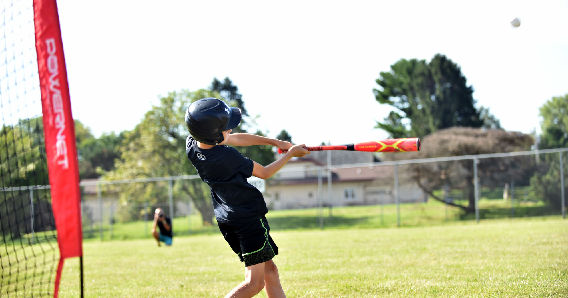 Braden Harlan makes contact